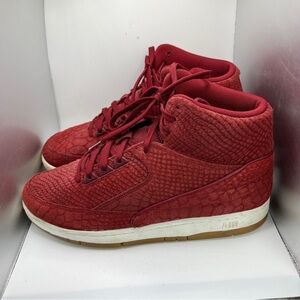 Men’s Nike Air Python Premium Burgundy Sneakers Size 10